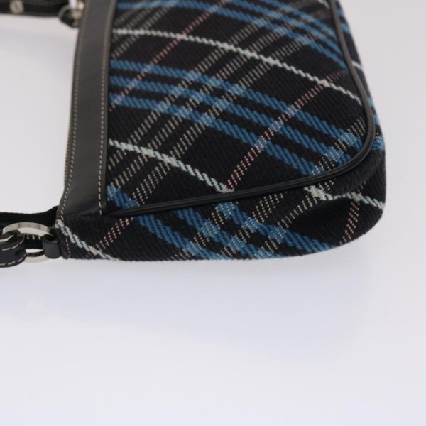 BURBERRY Nova Check Blue Label Shoulder Bag Canvas Leather 2way BlackNew 49103 Discount