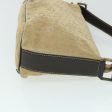 CELINE C Macadam Canvas Shoulder Bag Suede Beige 54789 Supply