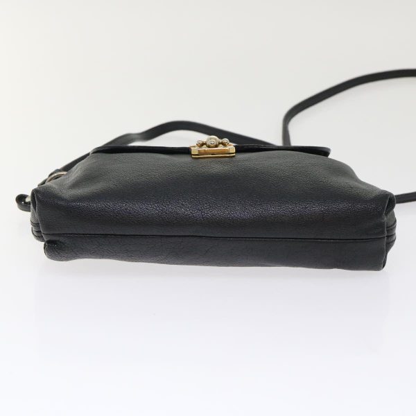 Chloe Shoulder Bag Leather Black  bs7243 Online now