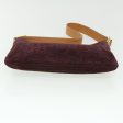 CELINE C Macadam Canvas Shoulder Bag Wine Red 51976 Hot on Sale