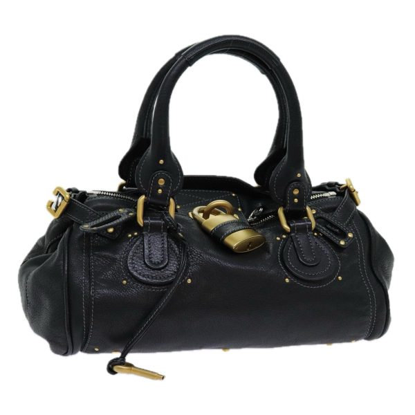 Chloe Paddington Hand Bag Leather Black  yk11486 Online Sale