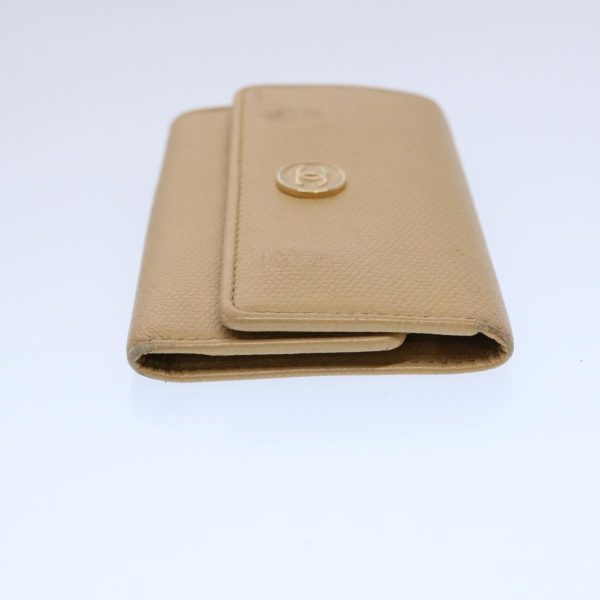 CHANEL Key Case Leather Beige CC  ti1413 Supply