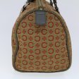 CELINE C Macadam Canvas Hand Bag Leather Khaki 53734 Online Sale