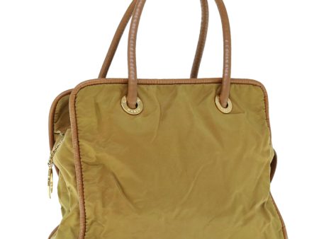 CELINE Hand Bag Nylon Khaki 64274 Sale