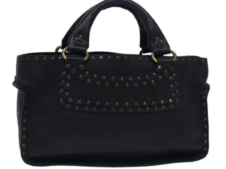 CELINE Boogie bag Hand Bag Leather Black yk13074 Discount