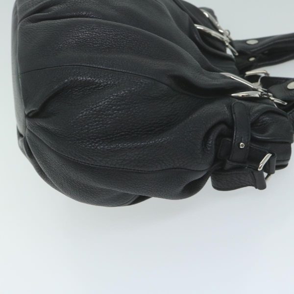 CELINE Hand Bag Leather Black bs11458 Supply