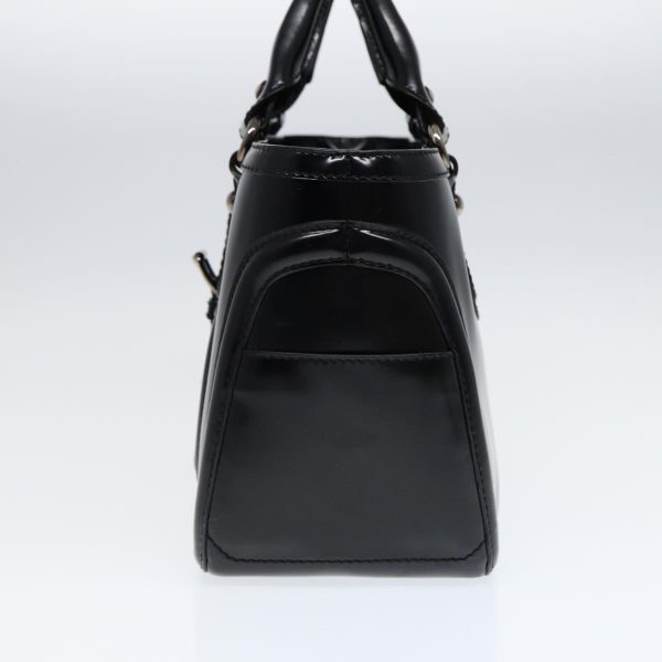 CELINE Hand Bag Leather Black Silver bs17403 Online