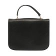 CELINE Circle Hand Bag Leather Black bs12765 For Sale