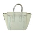 CELINE Luggage Hand Bag Leather Beige ar10492 Supply