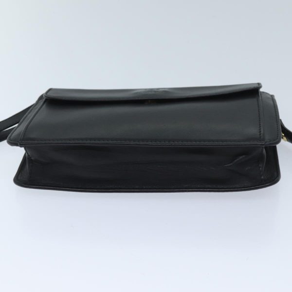 CELINE Clutch Bag Leather Black bs13276 Discount