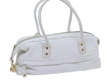 CELINE Hand Bag Leather White 71541 Sale