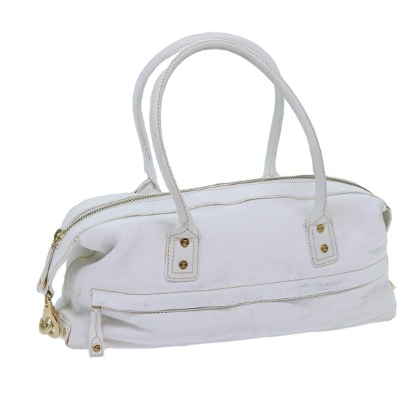 CELINE Hand Bag Leather White 71541 Sale