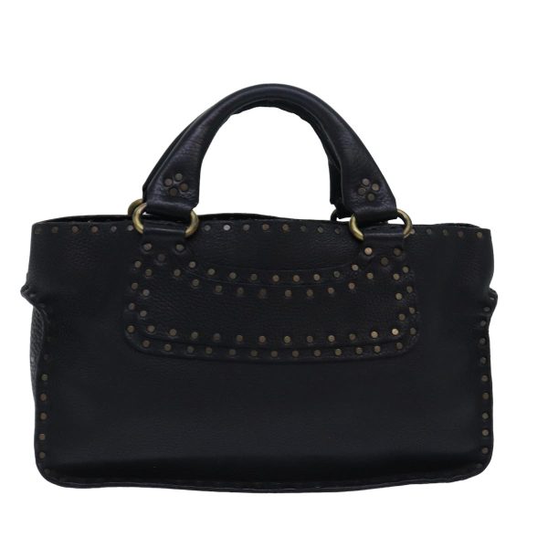 CELINE Boogie bag Hand Bag Leather Black yk13074 Discount