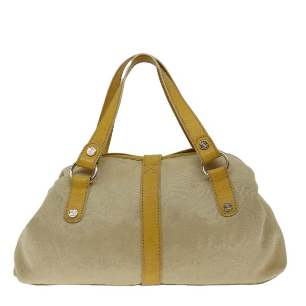 CELINE Hand Bag Canvas Yellow bs12770 Online Hot Sale