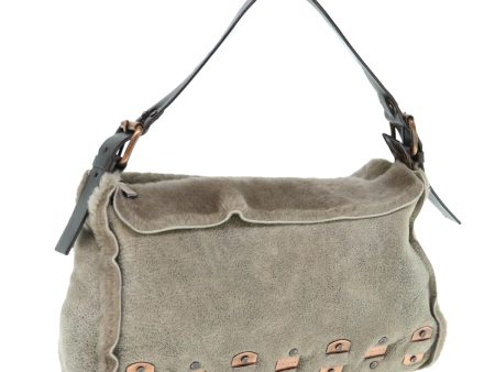 CELINE Hand Bag fur Beige bs10981 Cheap