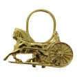 CELINE Horse Carriage Key Ring metal Gold ar11605B Sale