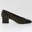 FENDI Zucca Canvas Pumps High Heels 34.5 Brown Black  ac2059 Online Hot Sale