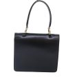 CELINE Hand Bag Leather Black Gold yk14922 Fashion