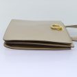 CELINE Hand Bag Leather Beige 75396 Discount