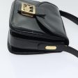 CELINE Horse Carriage Shoulder Bag Enamel Black 90512 Online Sale