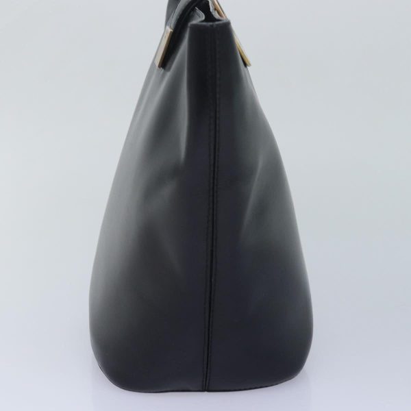 CELINE Circle Hand Bag Leather Black ar12160 on Sale