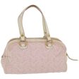 CELINE C Macadam Canvas Shoulder Bag Pink yk10678 Hot on Sale