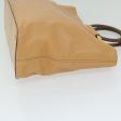 CELINE Hand Bag Leather 2way Beige Brown 63990 Hot on Sale