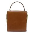 CELINE Hand Bag Leather 2way Brown 77233 Supply