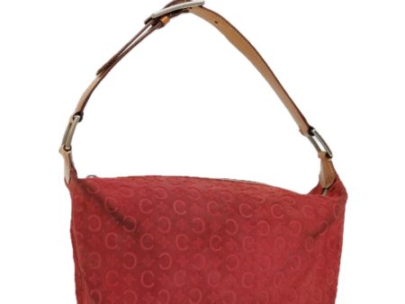 CELINE C Macadam Canvas Hand Bag Red ar11578B Discount