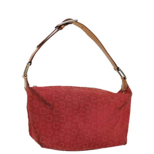 CELINE C Macadam Canvas Hand Bag Red ar11578B Discount