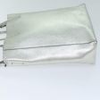 CELINE Hand Bag Leather 2way Silver 74224 Sale