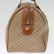 CELINE Macadam Canvas Boston Bag Beige 76020 on Sale