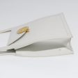 CELINE Hand Bag Leather White Gold 91010 Hot on Sale