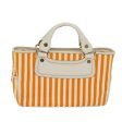 CELINE Hand Bag Canvas Orange 71340 Hot on Sale