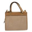 CELINE Hand Bag Leather 2way Beige 69861 Supply