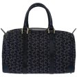 CELINE C Macadam Canvas Hand Bag Navy 66941 on Sale