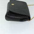 CELINE Chain Shoulder Bag Leather Black 67658 Online Hot Sale