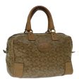 CELINE C Macadam Canvas Boston Bag Beige yk11254 on Sale