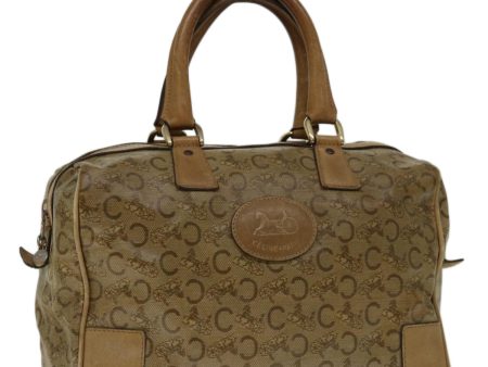 CELINE C Macadam Canvas Boston Bag Beige yk11254 on Sale