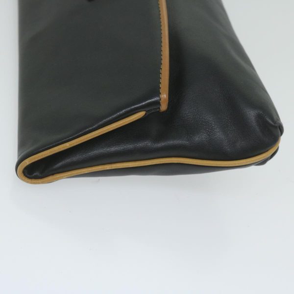 CELINE Clutch Bag Leather Black ep2747 on Sale