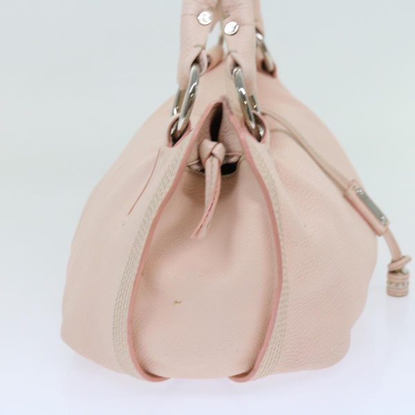 CELINE Hand Bag Leather Pink 63531 Fashion