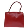 CELINE Hand Bag Leather 2way Red 75818 Online