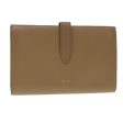 CELINE Long Wallet Leather Beige 43575 For Discount