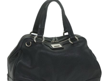 CELINE Hand Bag Leather Black ai731 Discount