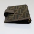 FENDI Zucca Canvas Day Planner Cover Black Brown  yk8175 Sale