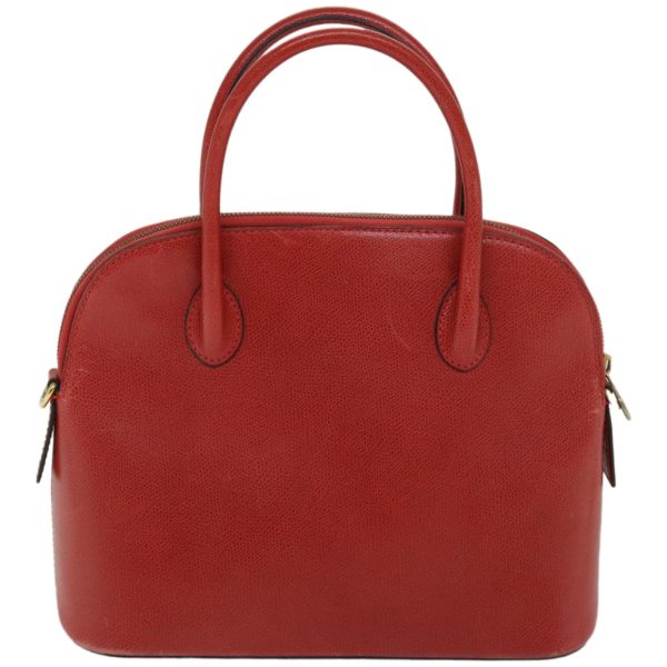 CELINE Hand Bag Leather 2way Red 67191 Online