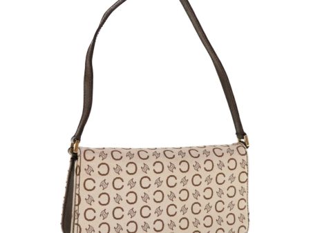 CELINE C Macadam Canvas Shoulder Bag Beige Brown 64803 Online now