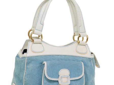 CELINE C Macadam Canvas Hand Bag Blue 76997 Online Sale