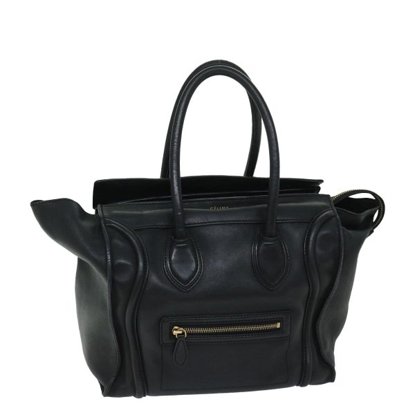 CELINE Luggage Phantom Tote Bag Leather Black hk1138 Online Hot Sale