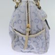 CELINE C Macadam Canvas Hand Bag Light Blue 73242 Online Hot Sale